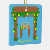 Happy Sukkot, Personalisiert Keramikornament (Rechts)