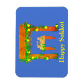 Happy Sukkot, Personalisiert Magnet (Vertikal)