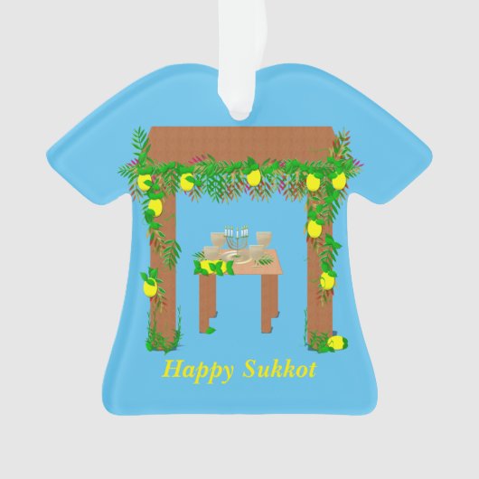 Happy Sukkot, Personalisiert Ornament (Vorderseite)