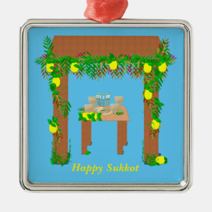 Happy Sukkot, Personalisiert Ornament Aus Metall