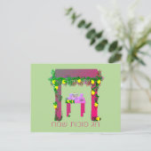 Happy Sukkot, Personalisiert Postkarte (Stehend Vorderseite)