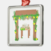 Happy Sukkot Silbernes Ornament (Links)