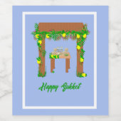 Happy Sukkot Weinetikett (Einzelnes Label)