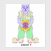 Happy Summer Bear Aufkleber (Blatt)
