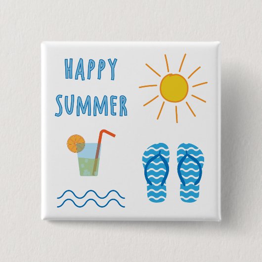 Happy Summer Button (Vorderseite)