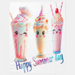 Happy Summer Day Fleecedecke