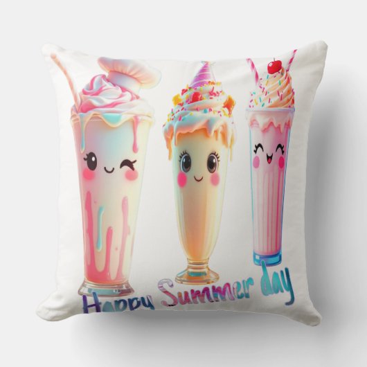 Happy Summer Day Kissen (Vorderseite)