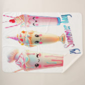 Happy Summer Day Sherpadecke (Vorderseite (Horizontal))