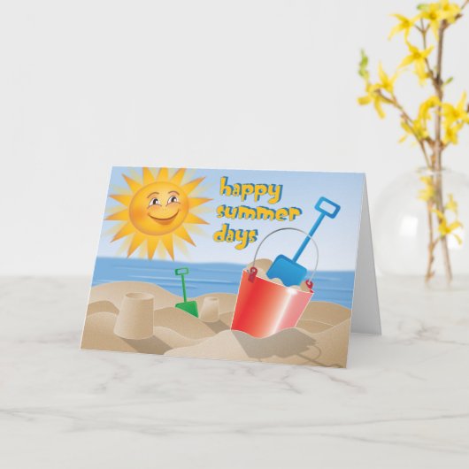 Happy Summer Days Karte (Gelbe Blume)