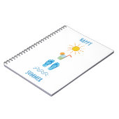 Happy Summer Foto Notebook Notizblock (Linke Seite)