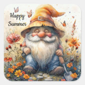 Happy Summer Gnome Sticker (Vorderseite)