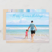 Happy Summer Holidays Card Benutzerdefiniertes Fot (Vorne/Hinten)
