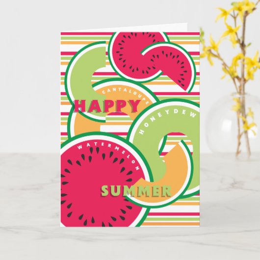 Happy Summer! Karte (Gelbe Blume)