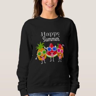 Happy Summer Niedlich Fruits - Ananas Watermelon C Sweatshirt