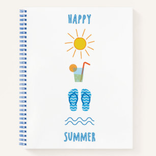 Happy Summer Notebook Notizblock