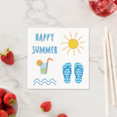 Happy Summer Paper Napkin Serviette (Beispiel)