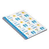 Happy Summer Pattern Foto Notebook Notizblock (Rechte Seite)