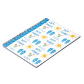 Happy Summer Pattern Foto Notebook Notizblock (Linke Seite)
