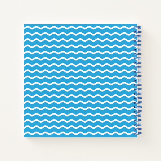 Happy Summer Pattern Notebook Notizblock (Rückseite)