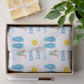 Happy Summer Pattern Tissue Seidenpapier (Geschenk)