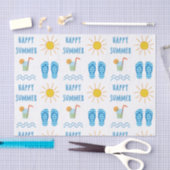 Happy Summer Pattern Tissue Seidenpapier (Handwerk)