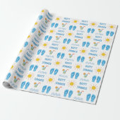 Happy Summer Pattern Wrapping Paper Geschenkpapier (Ungerollt)