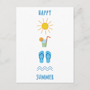 Happy Summer Postcard Postkarte