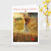 Happy Summer Solstice Karte (Gelbe Blume)