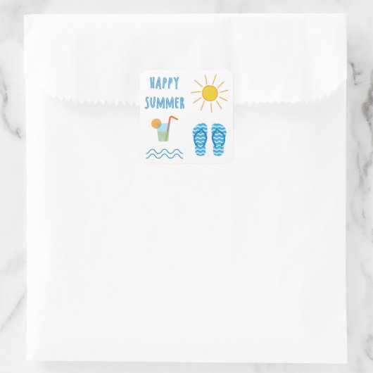 Happy Summer Sticker (Tasche)