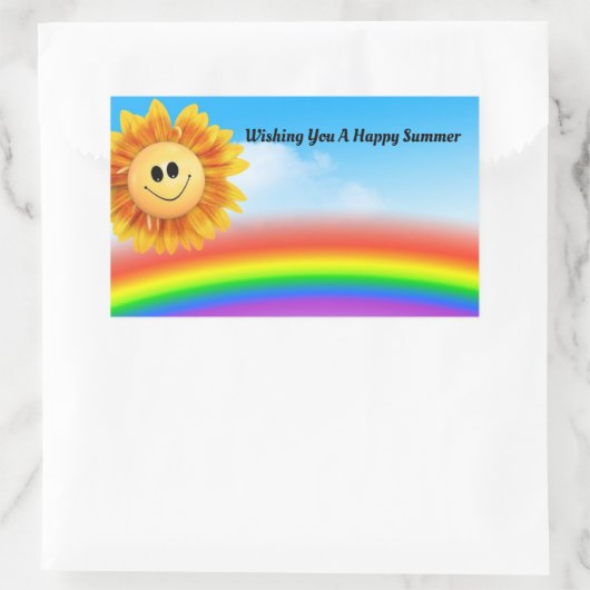 Happy Summer Sun Sticker (Tasche)