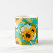 Happy Summer Sunflower Muster Kaffeetasse (Mittel)