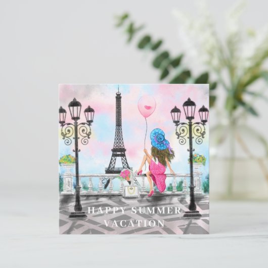 Happy Summer Vacation - I Liebe Paris - Beautiful (Stehend Vorderseite)