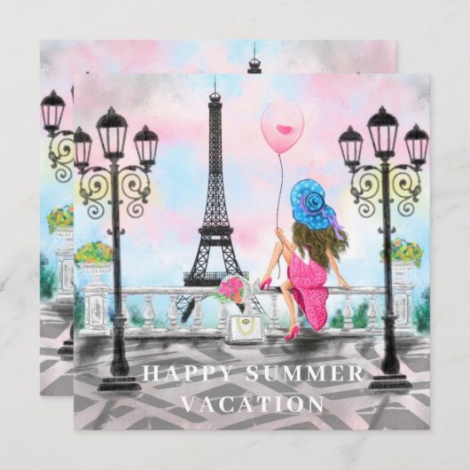 Happy Summer Vacation - I Liebe Paris - Beautiful (Vorne/Hinten)