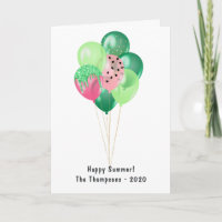 Happy Summer Watermelon Balloons Gruß