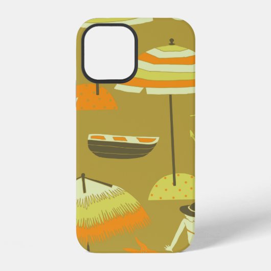 Happy Summertime Seamless Pattern iPhone Hülle (Rückseite)