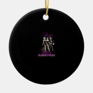 Happy Summerween Ghoul Girl Squad Keramik Ornament