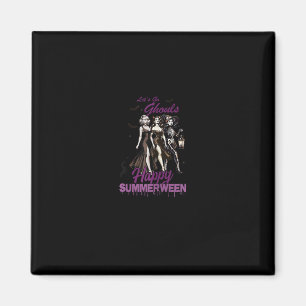 Happy Summerween Ghoul Girl Squad Magnet