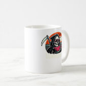 Happy Summerween Grim Sensenmann Watermelon Summer Kaffeetasse (VorderseiteRechts)