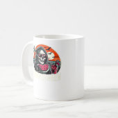Happy Summerween Grim Sensenmann Watermelon Summer Kaffeetasse (Vorderseite Links)