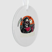 Happy Summerween Grim Sensenmann Watermelon Summer Ornament (Vorderseite)