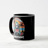 Happy Summerween Grim Sensenmann Watermelon Summer Tasse (Vorderseite Links)