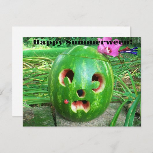 Happy Summerween! Postkarte (Vorne/Hinten)