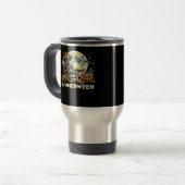 Happy Summerween Skeleton Drink SommerHalloween F Reisebecher (Vorderseite Links)