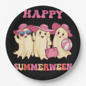 Happy Summerween Sommer Halloween Kostüme Ghost L Pappteller (Vorderseite)