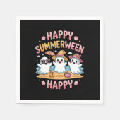 Happy Summerween SommerHalloween Niedlich Serviette (Vorderseite)