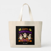 Happy Summerween Spooky Summer Ghost Jumbo Stoffbeutel (Rückseite)