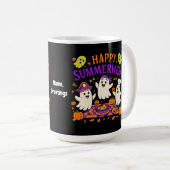 Happy Summerween Spooky Summer Ghost Kaffeetasse (VorderseiteRechts)