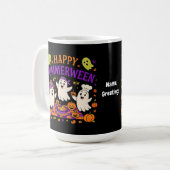 Happy Summerween Spooky Summer Ghost Kaffeetasse (Vorderseite Links)