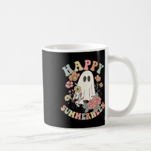 Happy Summerween Summer Floral Ghost Kaffeetasse