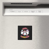 Happy Summerween Summer Halloween Funny Magnet (In Situ (Geschirrspüler))